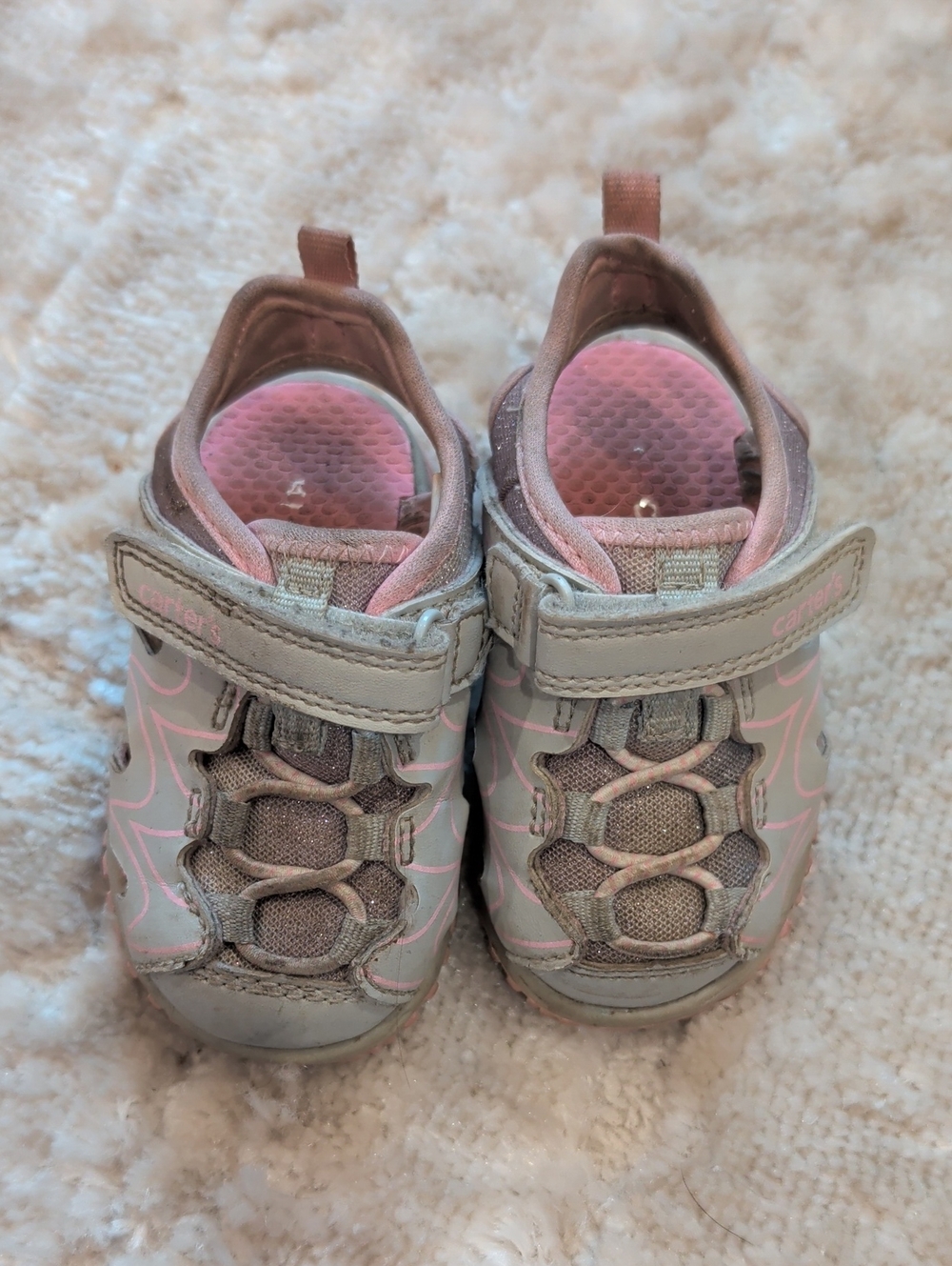 Toddler Pink & Gray Active Sandals